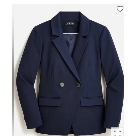 J.Crew Women's Navy Blue Dover Bi-Stretch Blazer, size 12 - Picture 2 of 7